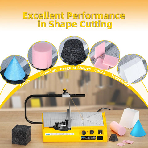 Hot Wire Foam Cutter With Elevated Cutting Table And Extendable Rail Pro Grade Temperature Control Up To 350 Degrees