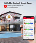 Bluetooth Hygrometer Thermometer With Large Backlit LCD, Indoor Temperature And Humidity Monitor, Ultra Accurate NTC Sensor, Remote Reading Up To 260 Feet, Simple App Sync, app view