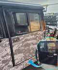 Automotive weather stripping door seal, 20 ft, black rubber with side bulb, Amazon brand installed on camo vehicle door