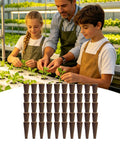 Children and adult using Cone Shaped Seed Starter Pods, 50-Pack, Rapid Rooter Plugs For Indoor Garden with hydroponic system