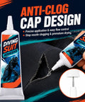 120 Gram Flexible Wetsuit Repair Adhesive Wader Patch Kit with anti-clog cap design for precise application on wetsuits.