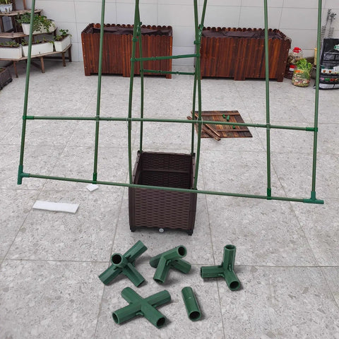 16 mm Greenhouse Frame Connectors Kit 36 Piece Plastic Garden Structure Set With 3 Way 4 Way And 5 Way Joints For Cold Frames Plant Shelters And DIY Outdoor Projects No Fuss Setup And Easy Snap Assembly