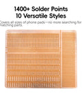 IC Chip Solder Pads And Jumpwire Kit For Microsoldering And Phone Repair 1440 Dots To Rebridge Wires Refurbish Circuit Boards