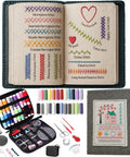 2026 Upgraded Embroidery Stitch Book Kit With 106 Grab And Go Patterns, Tools And Tutorials, 86 Piece Beginner Embroidery Kit
