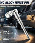 Fuel Door Hinge Repair Kit With Zinc Alloy Pin And Two Springs For Chevrolet Silverado 1500 2019-2025 And 2500 3500 HD 2020-2025, Also Compatible With GMC Sierra 1500-3500 HD, Easy Bolt-On Replacement; silver hinge pin