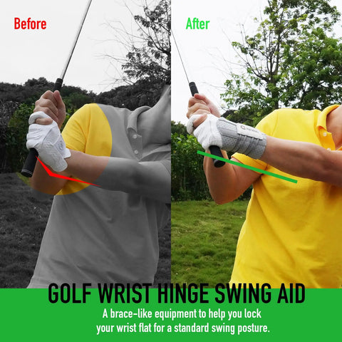 Lead Wrist Golf Swing Trainer Brace For Beginner Players, Fix Wrist Angle To Build Muscle Memory, Improve Posture And Consistent Swings