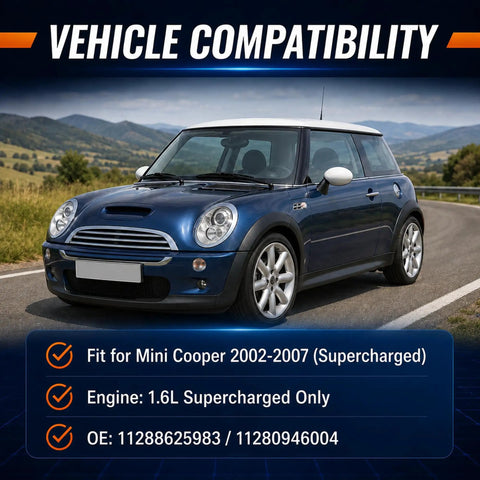 High Impact Drive Belt Idler Pulley For Mini Cooper 2002 2007 With 1.6L Engine 4 Cyl Serpentine Belt Guide Tensioner in use