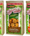 Soft Bakes Dog Treat Variety Pack With Three Flavors Peanut Butter Cup Carrot Cake Wisconsin Cheddar 12 Oz Each