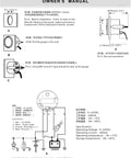 ELING 52mm auto/marine oil pressure gauge with backlight; 0–10 bar (0–145 psi); front, side, and wiring diagrams.