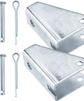 Heavy Duty Metal Mounting Brackets For Linear Actuators, 180 Degree Rotation, Silver, 2 Pack with pins for installation