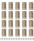 2 Inch Miniature Copper Hinges For Wooden Jewelry Boxes And DIY Crafts With 200 Screws Set Vaguelly Durable Rust Resistant Hardware