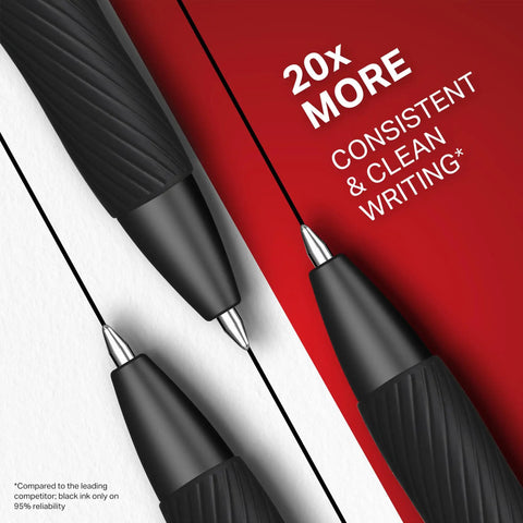 Goes On Like Butter Gel Pens Black 0.7 Mm Medium Point 12 Pack featuring ergonomic grip and smooth lines on paper.