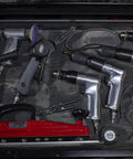 Heavy Duty 3/8 Inch Reversible Pneumatic Drill With Keyless Chuck among various air tools in a tool drawer