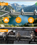 Comparison of 12 Pack One Quarter Inch 304 Stainless Steel Wire Rope Cable Clamps M6 Wire Rope Clips with other clamps