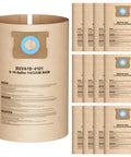 12 Pack Vacuum Bags For 6 To 10 Gallon Wet Dry Shop Vacuums No Fuss Heavy Duty Replacement Disposable Filter Bags, Durable Performance, Compatible With DXV06P DXV09P DXV10P DXV10S DXV10SA DXV10SB displayed in packaging