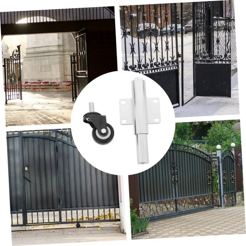 Heavy Duty Sliding Gate Rollers Loaded With Spring Shock Absorption And Height Adjustments for iron and retractable gates.