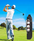 Golfer on course with Insulated Golf Cooler Bag For Men, Lightweight 600D Oxford, Leakproof And Water Resistant, side view