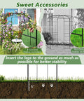 Epic French Style Birdcage Gazebo Trellis with Ground Stakes for stability and climbing plants