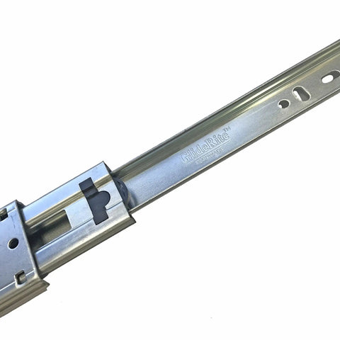 Side Mount Full Extension Drawer Slides With Ball Bearing 1 Inch Over Travel 10 Pairs 20 Slides 100 Lb Capacity Silver Finish