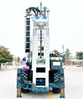 Front view of Portable Tractor Mounted Water Well Drill Rig For Sale With Borehole Drilling Machine Workhorse Pro Grade Farm Equipment Motor Pump Core Components Easy Setup And Reliable Performance