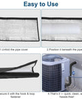 Easy-to-use guide for Three Layer AC Pipe Insulation Cover With Flexible Split Foam Wrap Sleeve, showing application steps.
