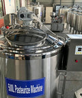 Top Tier Commercial Milk Pasteurizer 300L Or 500L Built Tough Industrial Dairy Processing Station with premium stainless steel tank.