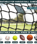 Heavy Duty Golf Practice Net 10x15 Ft For Garage And Backyard Driving Range showing nylon net with 1-inch net holes
