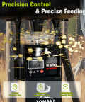 Zero Hassle 6V Digital Deer Feeder Kit With Beefy Motor And 8 Programmable Timers displays adjustable feed controls and digital timer.