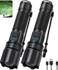 Rechargeable Flashlights 99000 Lumens Super Bright LED With 15 Hour Runtime 5 Modes IPX7 Waterproof Handheld Light For Outages Camping