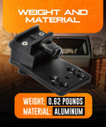 Reaper Rail Upper Assembly Picatinny Mount With 11 Degree Adjustable Cant, aluminum, weight 0.62 pounds
