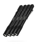 Pocket Light 4 Pack With 100 Lumen Handheld Flashlights, 2 Hour Runtime, Battery Powered, Waterproof And Durable, shown in black.