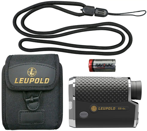 Flag Lock Golf Rangefinder With True Golf Range Distances, Pin Lock On Hazards, black case, battery, and strap included