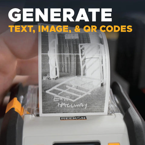 P1L Portable Bluetooth Thermal Construction Label Printer For Jobsites With QR Codes And One Click Labels printing label