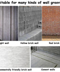 Different types of walls for Pro Grade Heavy Duty Electric Wall Chaser For Concrete Walls 1100W 1600RPM With Adjustable Slot Depth