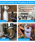 Top Shelf Pvc Dust Collection Hose For Serious Woodworker Shop Grind Heavy Duty Industrial Vacuum Air Transfer Pipe Flexible connected to workshop dust extractor.