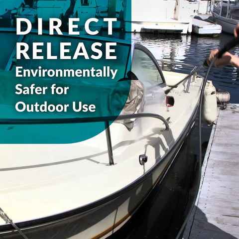 Using Oxy Solve Total Outdoor Cleaner Concentrate For Pressure Washer And Manual Use Peroxide Powered Cleaner For Wood Concrete Vinyl Brick Siding And More EPA Safer Choice on boat