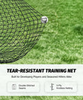 12x9 Foot Barricade Backstop Net For Baseball Softball Lacrosse Soccer Basketball And More Durable 5 Ply Knotless Netting