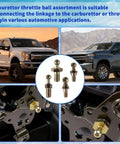 Holley 20-2 Carburetor Throttle Ball Assortment Kit For Linkage To Carburetor Or Throttle Body In Various Automotive Applications Durable High Quality Set For Street And Performance Cars, 4 metal studs
