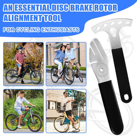 Rotor Truing Fork For Bicycle Disc Brake Rotor Alignment 2 Pack With 42mm Large Adjustment And 15mm Small Adjustment