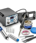 4010 XTS 2 Series 75 Watt Soldering Iron Station Pro Grade with solder tips, sucker, tweezers, desoldering wick, brass sponge
