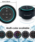 Upgraded Pro Shower Speaker with IPX7 Waterproof Bluetooth Suction Cup Mount, Silicone Lanyard, 8W output, multi-color options