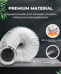 Insulated 4 Inch Dryer Vent Hose Flexible Duct 25 Feet With Stainless Steel Clamps Included Built To Last Heavy Duty Four Layer