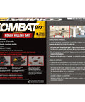 Heavy Duty Roach Killer Bait Traps Designed To Wipe Out Small Roach Nests Fast And Gut The Colony From The Inside While Shielding Your House For 12 Months With Residual Action That Kicks Creepy Crawlers To The Curb And Includes 18 Count Pack packaging with usage instructions and diagrams.