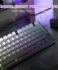 75 Percent Magnetic Gaming Keyboard Packed With 8K Polling Rate And Instant Rapid Trigger For Zero Lag Action Wired RGB Moonlight Build displaying doubleshot PBT keycaps.
