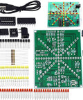 LED Flowing Lights Soldering Practice Board Kit For Electronics DIY Projects With Adjustable Speed Water Lamp Effect