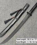 Tough As Nails Heavy Duty Polypropylene Practice Sword For Martial Arts One Piece Bokken Style Training Blade With Durable Sheath