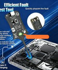 Type C Inductance Tester For Motherboard Coils, High Sensitivity Quick Fault Detection Tool with green indicator on circuit board