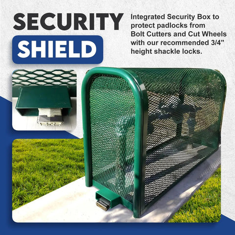 Pro Contractor Grade Heavy Duty Backflow Preventer Security Cage With Lock And Anchor Extra Large integrated security box protecting padlocks