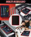 Heavy Duty Magnetic Tool Mat And Tray For Garage Workshop With Flexible PVC Surface holding tools in various settings