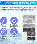 Top Shelf Samsung Galaxy Screw Replacement Kit For Every Smartphone Model featuring a variety of high-grade screws in a clear organizer.